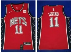 Nike Brooklyn Nets #11 Kyrie Irving Red Basketball Jersey