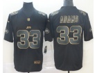 New York Jets #33 Jamal Adams Black Golden Vapor Limited Jersey