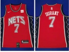 Nike Brooklyn Nets #7 Kevin Durant Red Basketball Jersey