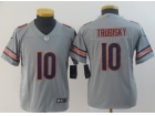 Youth Chicago Bears #10 Mitch Trubisky Gray Inverted Legend Limited Jersey