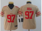 Youth San Francisco 49ers #97 Nick Bosa Yellow Inverted Legend Limited Jersey