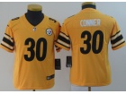 Youth Pittsburgh Steelers #30 James Conner Yellow Inverted Legende Limited Jersey