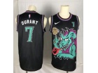 Nike Brooklyn Nets #7 Kevin Durant Black Swamp Dragons Basketball Jersey