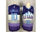 Nike Utah Jazz #10 Mike Conley Purple Throwabck Jersey