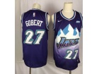 Nike Utah Jazz #27 Rudy Gobert Purple Throwabck Jersey