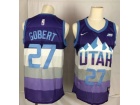 Nike Utah Jazz #27 Rudy Gobert Purple City Jersey