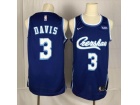 Nike Los Angeles Lakers #3 Anthony Davis  Blue Crenshaw Tutorial Nipsey Hussle Jersey