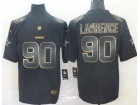 Dallas Cowboys #90 Demarcus Lawrence Black Golden Vapor Untouchable Limited Jersey