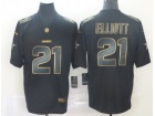 Dallas Cowboys #21 Ezekiel Elliott Black Golden Vapor Untouchable Limited Jersey