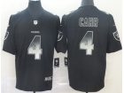 Oakland Raiders #4 Derek Carr Black Arch Smoke Vapor Limited Jersey