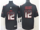 New England Patriots #12 Tom Brady Black Arch Smoke Vapor Limited Jersey