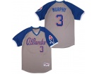 Atlanta Braves #3 Dale Murphy Grey Cooperstown Collection Jersey