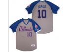 Atlanta Braves #10 Chipper Jones Grey Cooperstown Collection Jersey