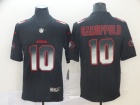 San Francisco 49ers #10 Jimmy Garoppolo Black Arch Smoke Vapor Limited Jersey