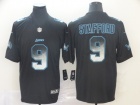 Detroit Lions #9 Matthew Stafford Black Arch Smoke Vapor Limited Jersey