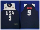 Team USA #9 Michael Jordan Blue 2019 World Cup Basketball Jerseys