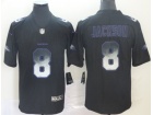 Nike Baltimore Ravens #8 Lamar Jackson Black Arch Smoke Vapor Limited Jersey