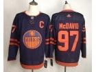 Adidas Edmonton Oilers #97 Connor McDavid Blue 50th Anniversary Jersey