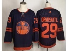 Adidas Edmonton Oilers #29 Leon Draisaitl Blue 50th Anniversary Jersey