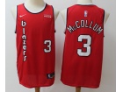 Nike Portland Trail Blazers #3 CJ McCollum Red Throwabck Jersey