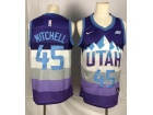 Nike Utah Jazz #45 Donovan Mitchell Purple City Jersey