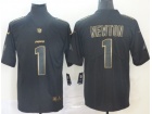 Carolina Panthers #1 Cam Newton Black Gloden Vapor Limited Jersey