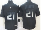 Dallas Cowboys #21 Ezekiel Elliott Black Arch Smoke Vapor Limited Jersey