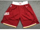 Houston Rockets Red Throwabck Shorts