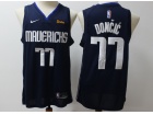 Nike Dallas Mavericks #77 Luka Doncic 2019 Navy Blue Finished Jersey