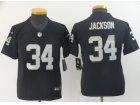 Youth Oakland Raiders #34 Bo Jackson Black Vapor Untouchable Limited Jersey