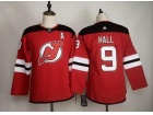 Women Adidas New Jersey Devils #9 Taylor Hall Red Hockey Jersey