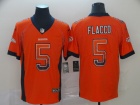 Denver Broncos #5 Joe Flacco Orange Drift Vapor Untouchable Limited Football Jersey