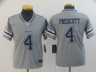 Youth Dallas Cowboys #4 Dak Prescott Gray Inverted Legend Limited Jersey