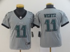 Youth Philadelphia Eagles #11 Carson Wentz Gray Inverted Legend Limited Jersey