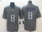 Baltimore Ravens #8 Lamar Jackson Gray Fashion Static Limited Jersey