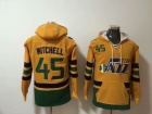 Utah Jazz #45 Donovan Mitchell Yellow Basketball Hoodies