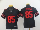 Youth San Francisco 49ers #85 George Kittle Black Vapor Limited Jersey