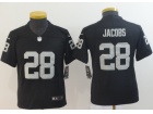 Youth Oakland Raiders #28 Josh Jacobs Black Vapor Untouchable Limited Jersey