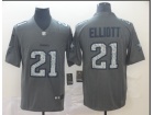 Dallas Cowboys #21 Ezekiel Elliott Gray Fashion Static Limited Jersey