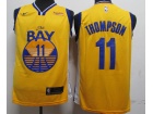 Nike Golden State Warriors #11 Klay Thompson Yellow 2019 City Jersey