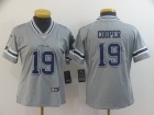 Woman Dallas Cowboys #19 Amari Cooper Gray Inverted Legend Limited Jersey