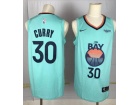 Nike Golden State Warriors #30 Stephen Curry 2019 Green The Bay Jersey