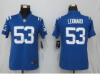 Woman Indianapolis Colts #53 Darius Leonard Blue Vapor Limited Jersey