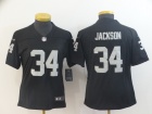 Womens Oakland Raiders #34 Bo Jackson Black Vapor Untouchable Limited Jersey