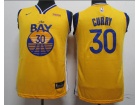 Nike Youth Golden State Warriors #30 Stephen Curry 2019 Yellow The Bay Jersey