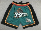 Detroit Pistons Green Just Don Shorts