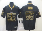 Pittsburgh Steelers #55 Devin Bush Lights Out Vapor Limited Jersey