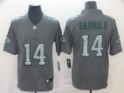 New York Jets #14 Sam Darnold Gray Fashion Static Limited Jersey