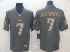 Pittsburgh Steelers #7 Ben Roethlisberger Gray Fashion Static Limited Jersey