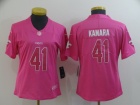 Woman New Orleans Saints #41 Alvin Kamara Pink Vapor Limited Jersey